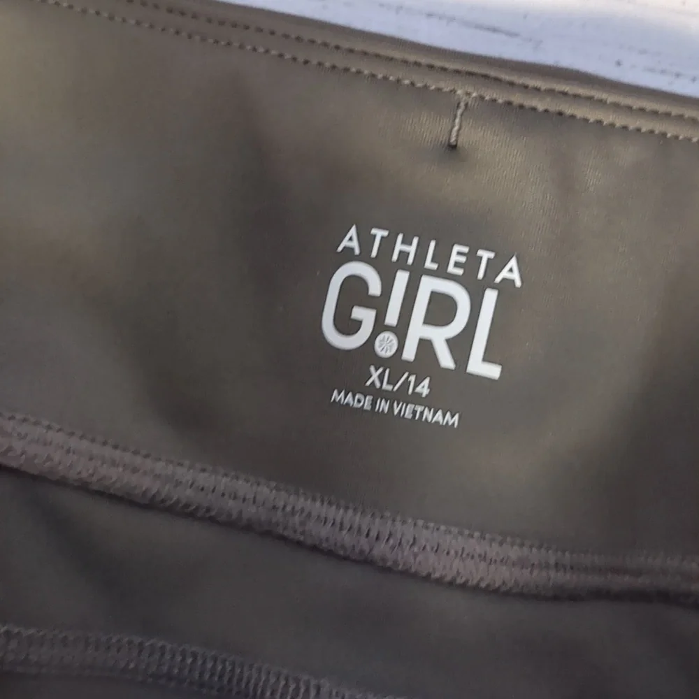 Athleta girl gray leggings size XL (14)